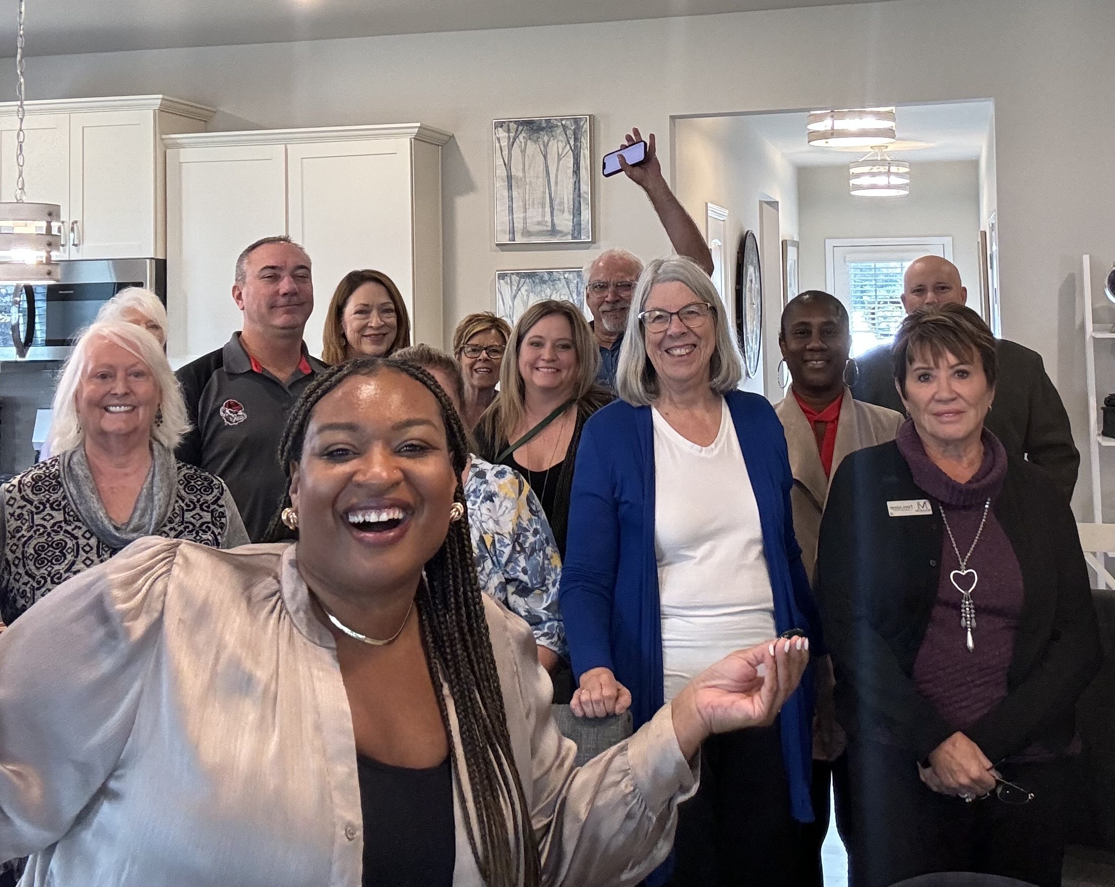 Shantha Morse with Georgia agents after a CE class